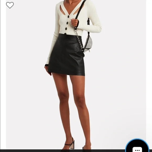 Helmut Lang | Skirts | Helmut Lang Core Stretch Leather Mini Skirt 